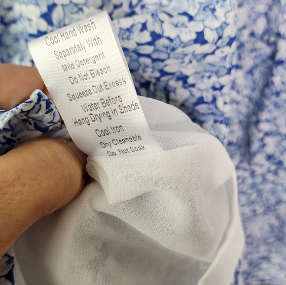 Petal & Pup dress blue white ditsy above the knee dress size 12 - Picture 11 of 15